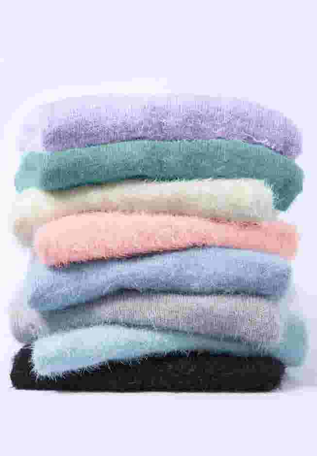 Eyelash Lace Neck Sweater image number 3