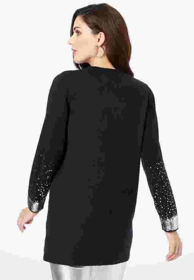 Sequin Pullover Sweater image number 1