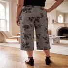 Stretch Knit Wide Leg Crop Pant image number 1