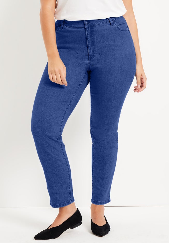 Curvie Fit Straight-Leg Jeans image number 0