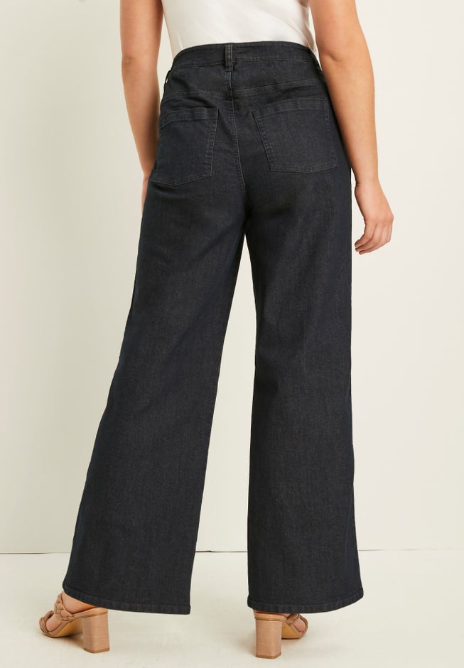 Curvie Fit Wide-Leg Jeans image number 1