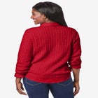 Cable Crewneck Sweater image number null