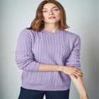 Cable Crewneck Sweater image number null