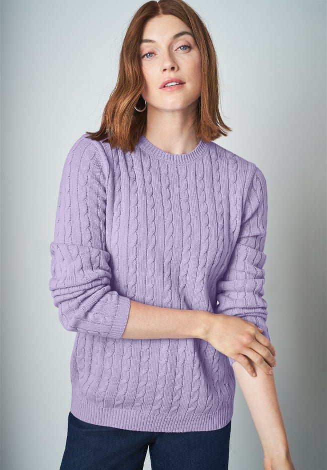 Cable Crewneck Sweater image number 0