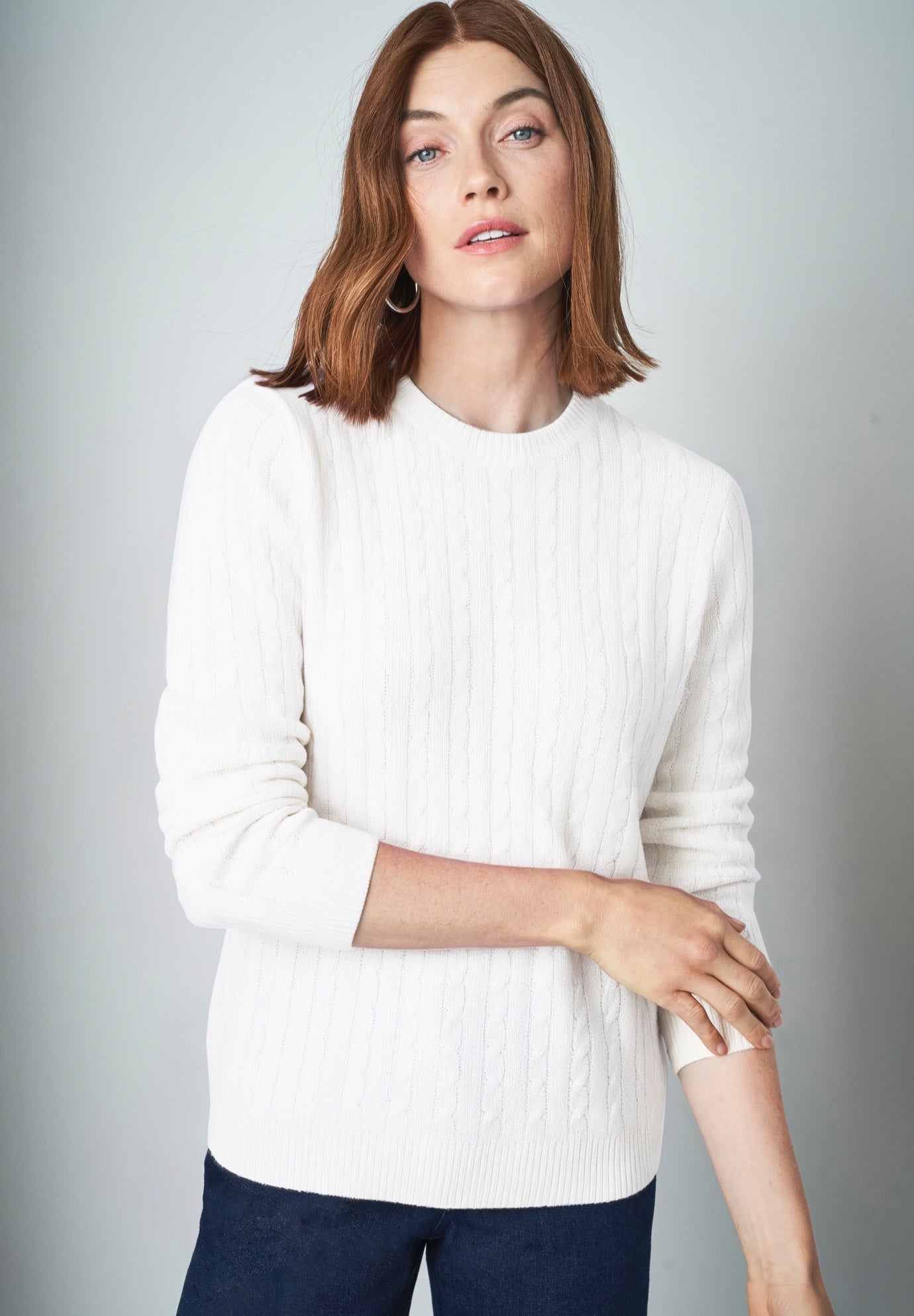 Cable Crewneck Sweater image number 0