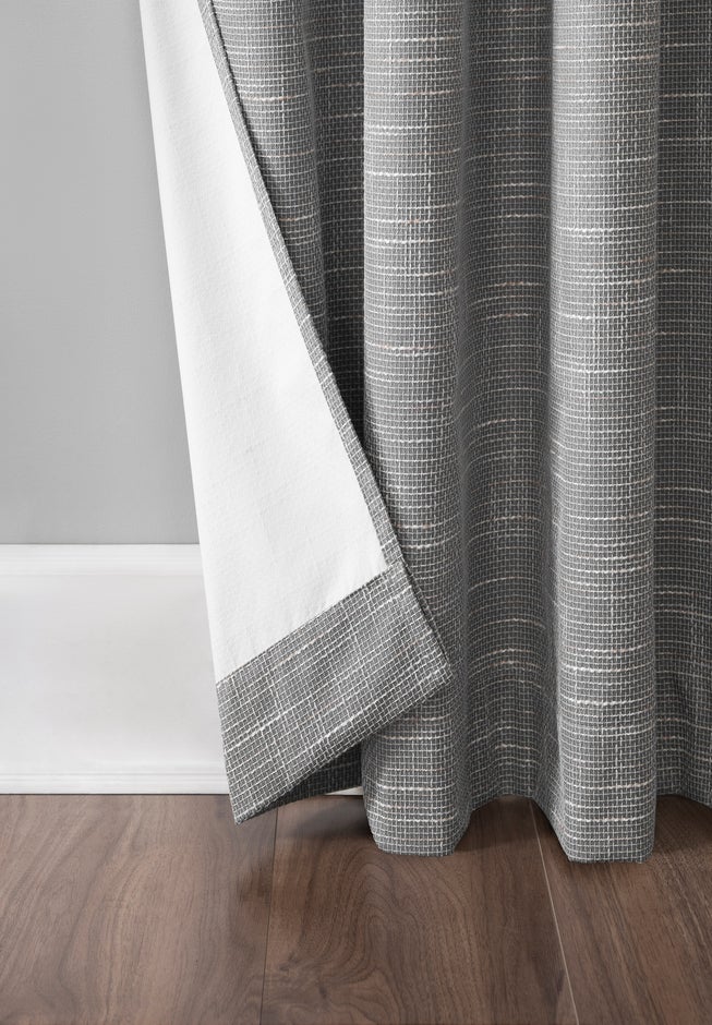 Kline Tweed Thermal 100% Blackout Grommet Panel image number 4