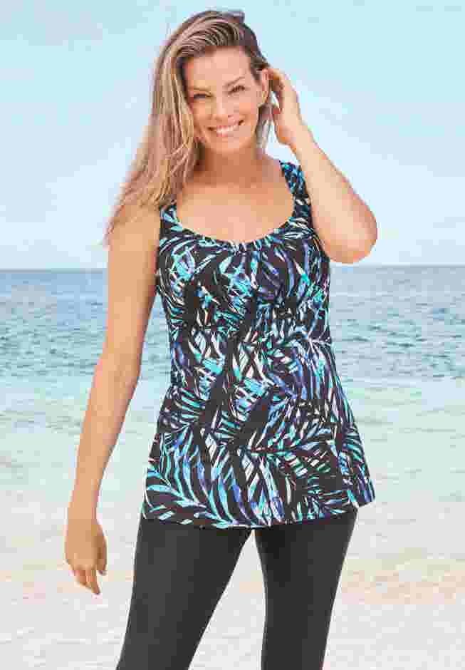 Back Smoother Tankini Top image number 0