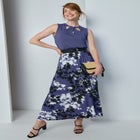 Sleeveless Cutout Knit Tunic image number null