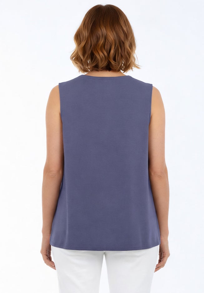 Sleeveless Cutout Knit Tunic image number 2