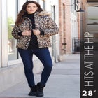 Plus Size Short Length Puffer Coat image number null