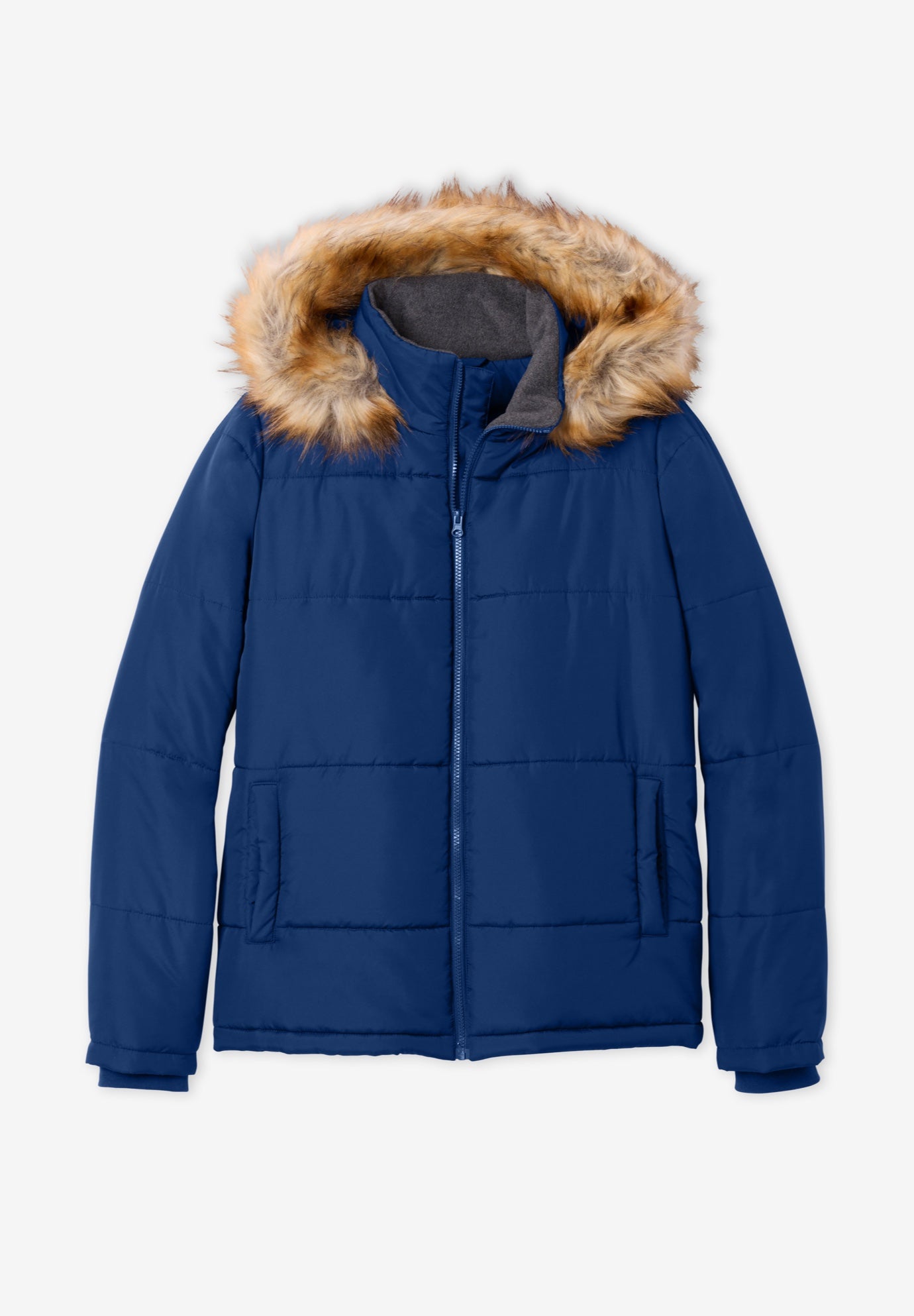 Plus Size Short Length Puffer Coat image number 6