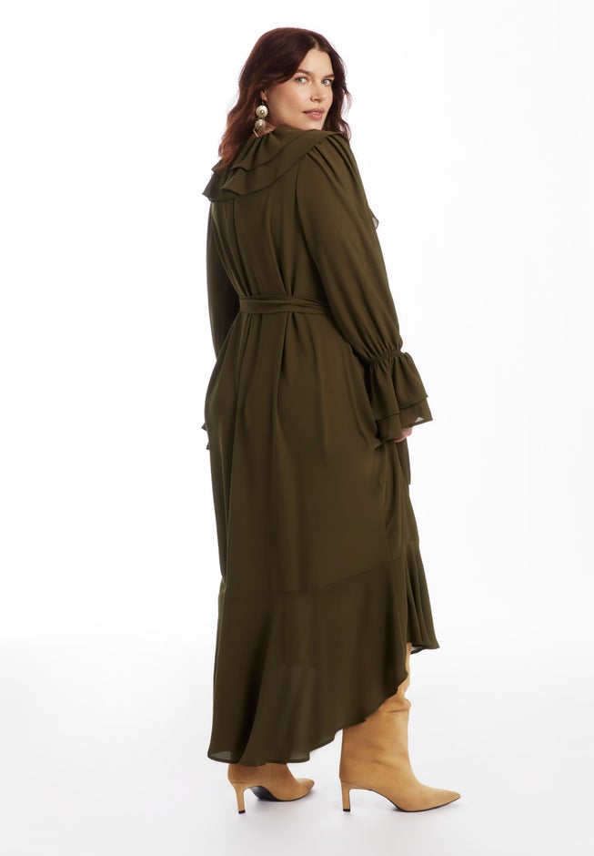 Cascading Ruffle Maxi Dress image number 2