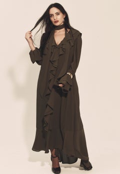 Cascading Ruffle Maxi Dress