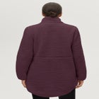 A-Line Half-Zip Sherpa Jacket image number 1