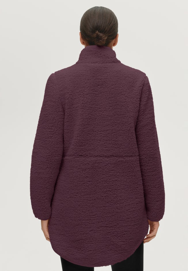 A-Line Half-Zip Sherpa Jacket image number 1