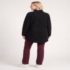 A-Line Half-Zip Sherpa Jacket image number 1