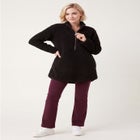 A-Line Half-Zip Sherpa Jacket image number 0