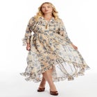 Ruffle Detail Maxi Shirt Dress image number null