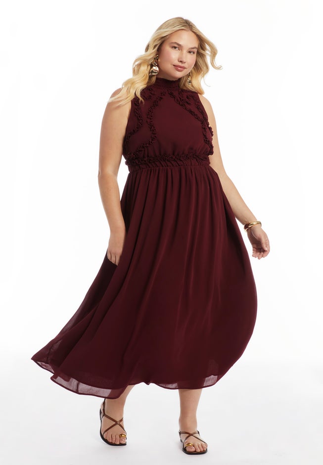 Ruffle Detail Maxi Dress image number 1