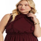 Ruffle Detail Maxi Dress image number null