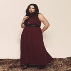 Ruffle Detail Maxi Dress image number null