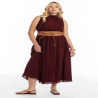 Ruffle Detail Maxi Dress image number null