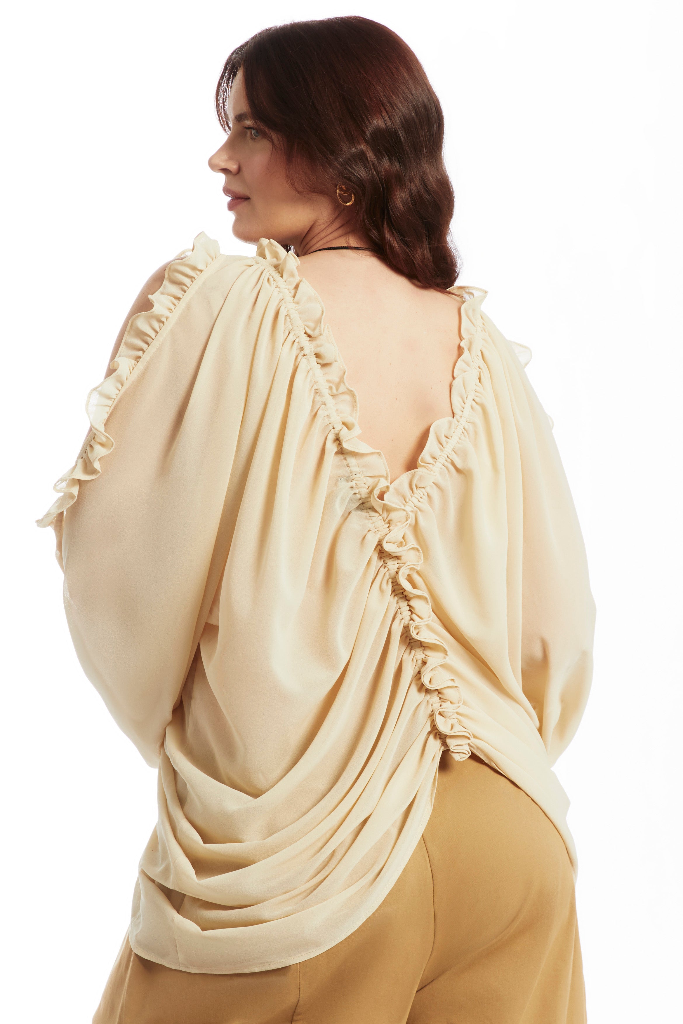 Draped Off-The-Shoulder Blouse image number 2