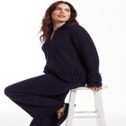 Ruffle Detail Sweater Pant image number null