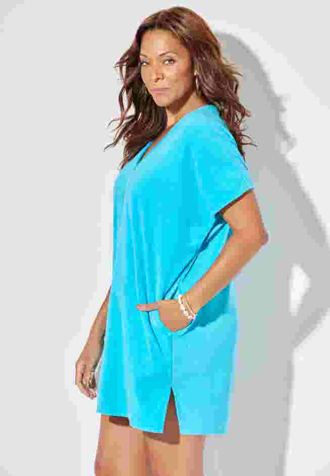 French Terry Lightweight Cover Up Tunic image number 2