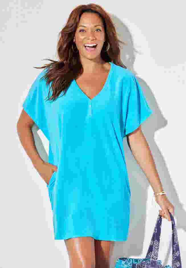 French Terry Lightweight Cover Up Tunic image number 0