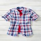 Short-Sleeve Button Down Seersucker Shirt image number null