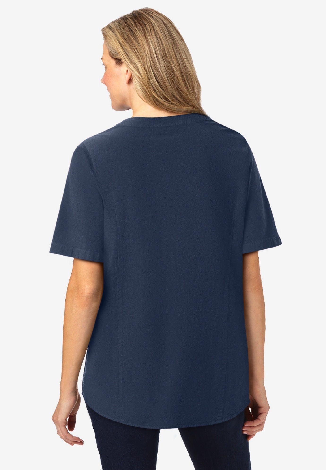 Short-Sleeve Crinkle Shirt image number 1