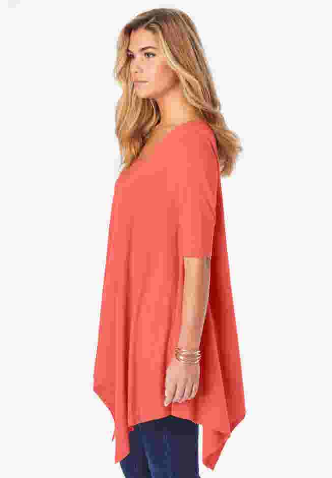 Ultimate Square Neck Handkerchief Hem Tunic image number 2