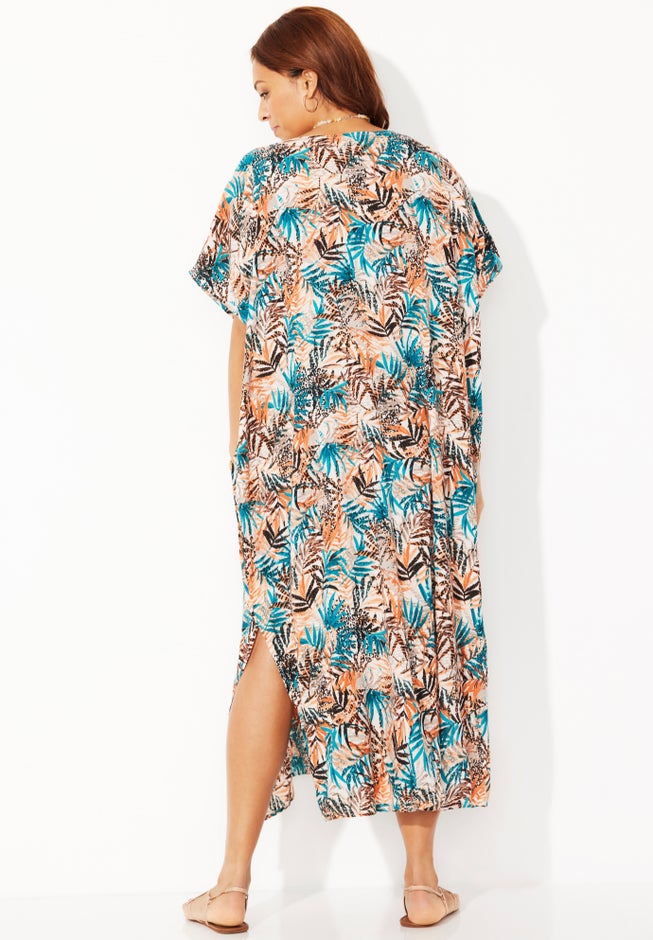 V-neck Tunic Cover-Up Dress image number null