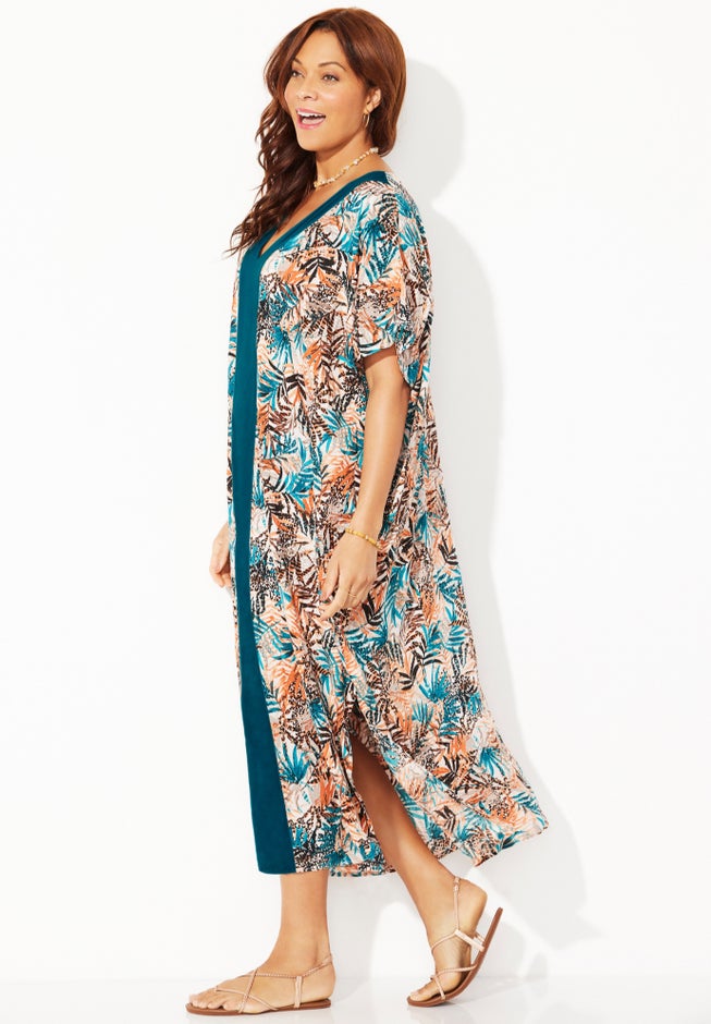 V-neck Tunic Cover-Up Dress image number null
