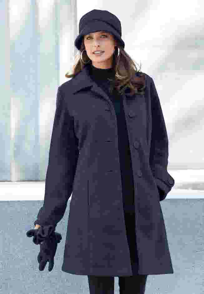 Plus Size Button Up Fleece Jacket image number 1