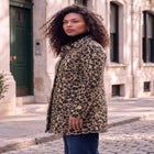 Plus Size Button Up Fleece Jacket image number 1