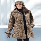 Plus Size Button Up Fleece Jacket image number null