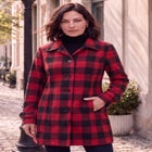 Plus Size Button Up Fleece Jacket image number 0