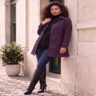 Plus Size Button Up Fleece Jacket image number 1