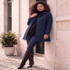 Plus Size Button Up Fleece Jacket image number 0