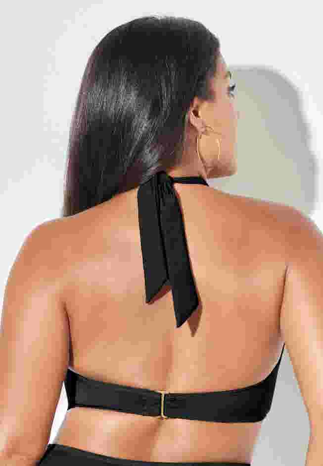 Loop Strap Underwire Halter Bikini Top image number 1