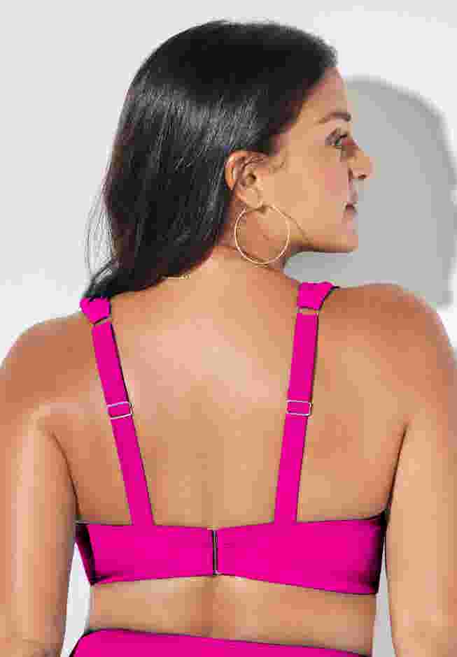 Bra Sized Drape Front Underwire Bikini Top image number 6