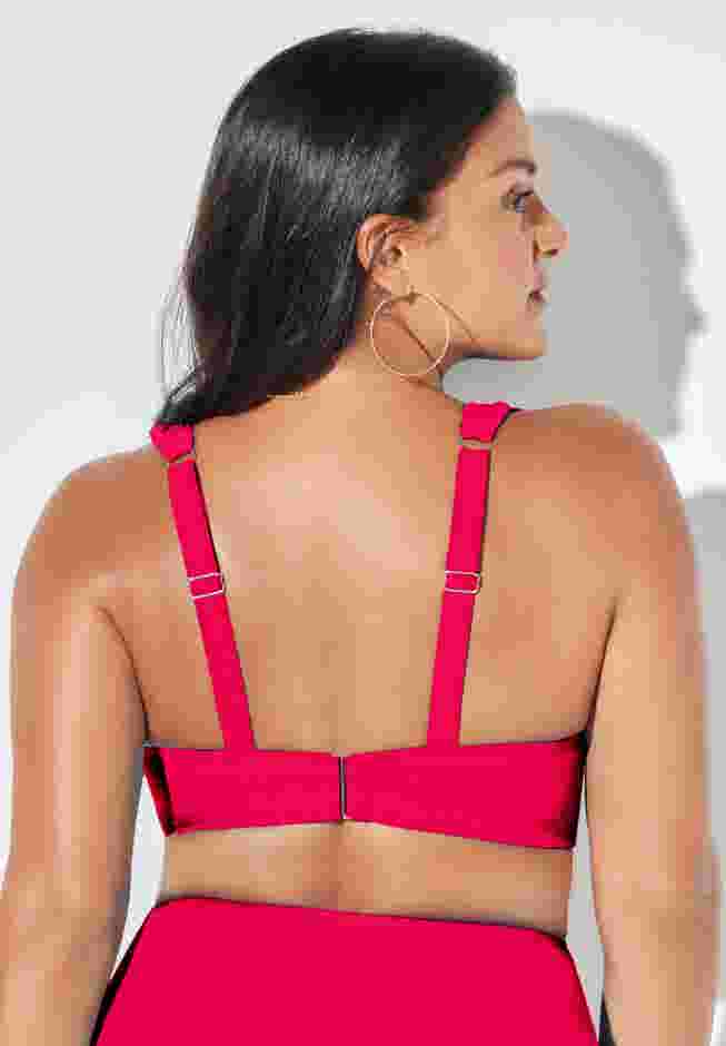 Bra Sized Drape Front Underwire Bikini Top image number 1