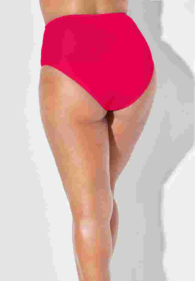 Side Knot Drape Overlay High Waist Bikini Brief image number 1