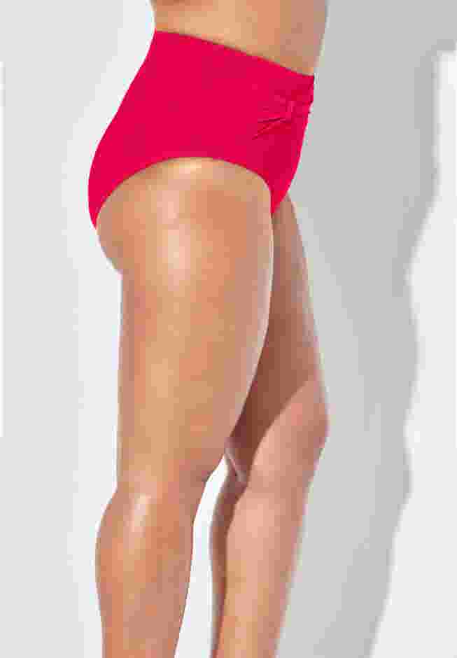 Side Knot Drape Overlay High Waist Bikini Brief image number 2