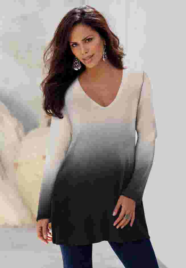 Fine Gauge Ombré Sweater image number 3