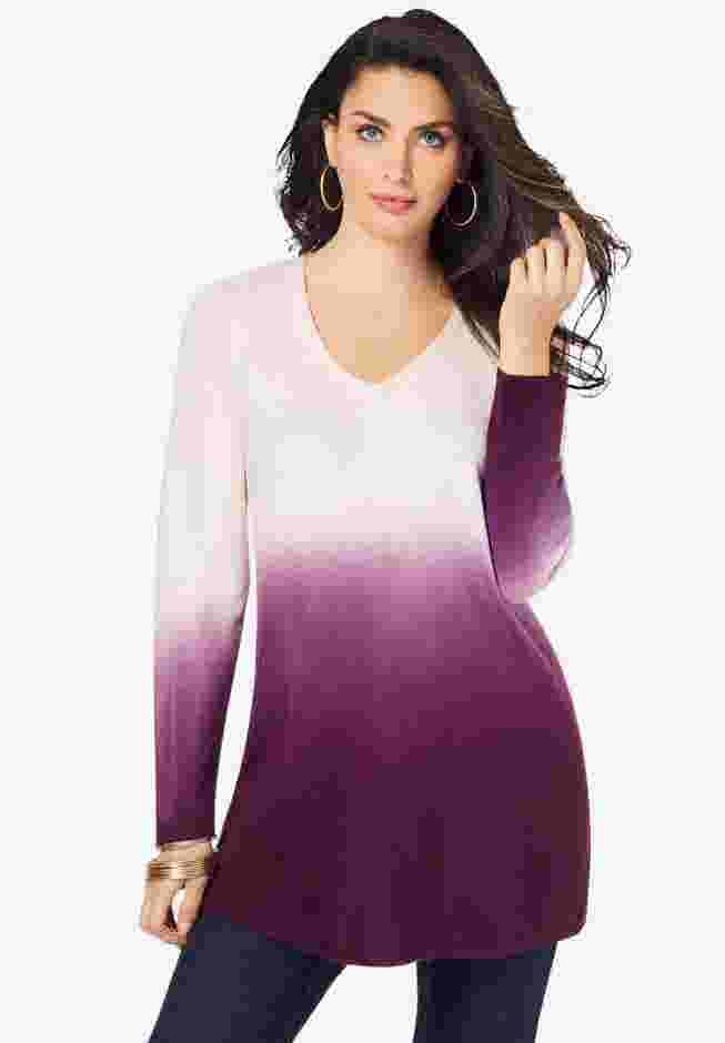 Fine Gauge Ombré Sweater image number 0