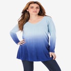 Fine Gauge Ombré Sweater image number null