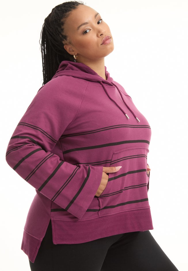 Bell-Sleeve French Terry Sweatshirt image number 2